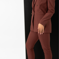 Valentina Cigarette Stretch Pants - Chocolate