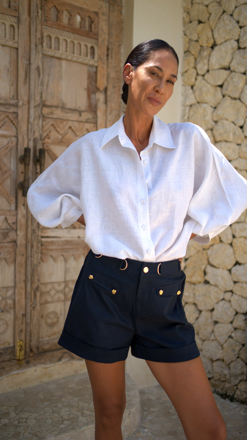 Lottie Shorts - Navy