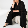 Riley Chiffon Shirt - Black