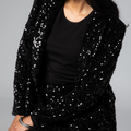 Zara Sequin Skirt - Black