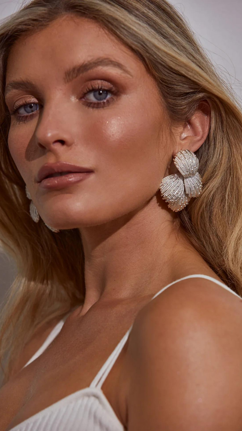 Kitte Editorial Earrings - Silver