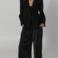 Maeve Satin Pants - Black