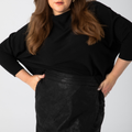Allegra Lightweight Cotton Knit - Black