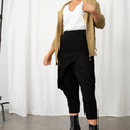 Preston V Neck Recycled Cotton/Bamboo Relaxed Tee - White