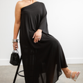 Olga Berg Mabel Crystal Top Handle - Black