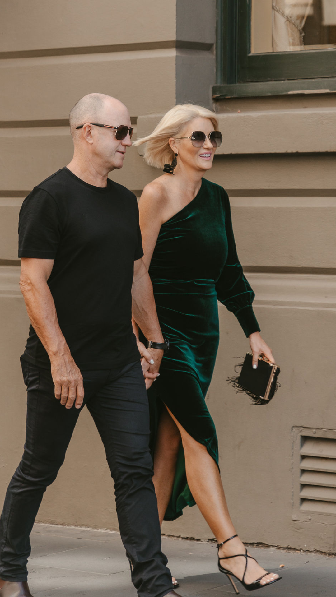 Belle Stretch Velvet Dress Emerald