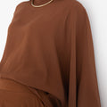 Echo Viscose Relaxed Style Top - Chocolate