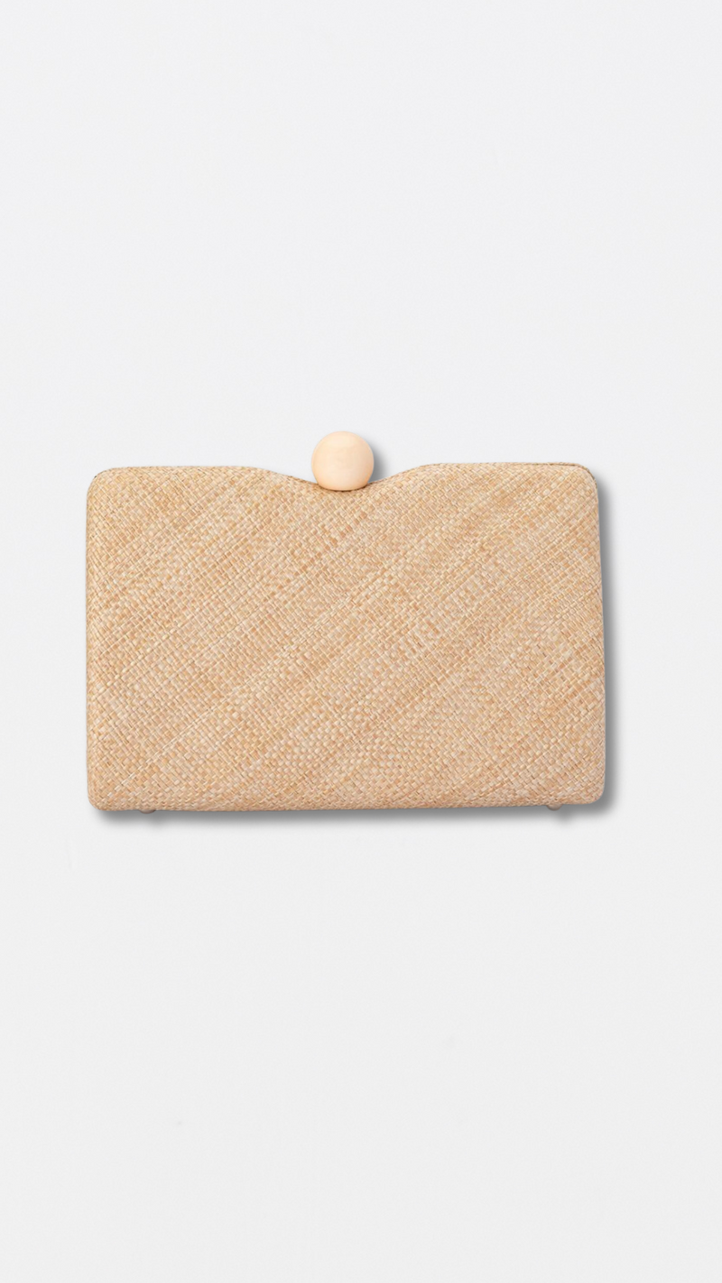 Olga Berg - Cece Straw Weave - Natural