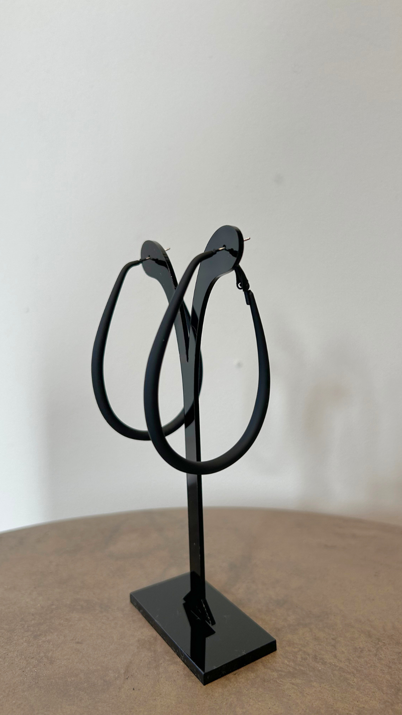 Apollo Hoop Earring - Matte Black