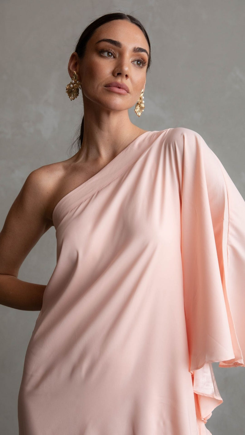 Paris Cocktail Dress - Salmon Pink