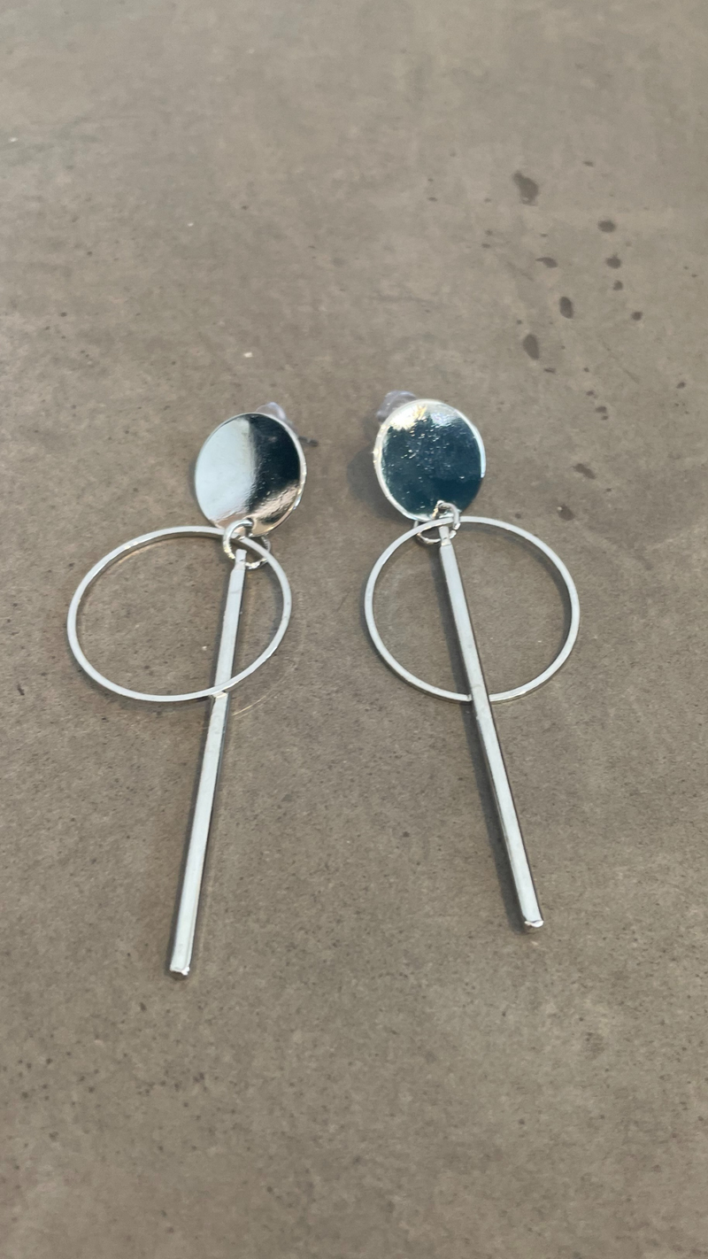 Opal Earring - Silver