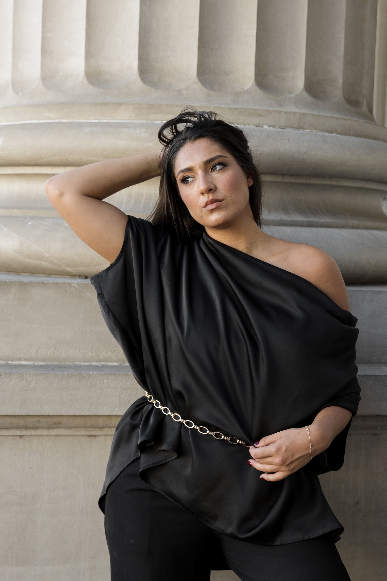 Celine Oversized Satin Top: A Curvy Girl's Wardrobe Essential