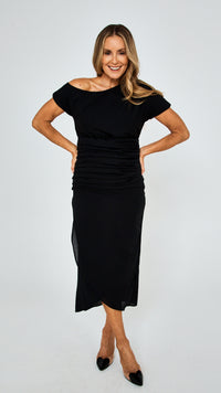 Florence Longline Dress - Black