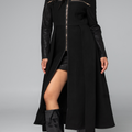 Dijon Longline Coat/Dress - Black