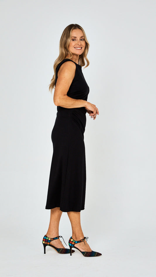 Reese Cotton Air Dress - Black