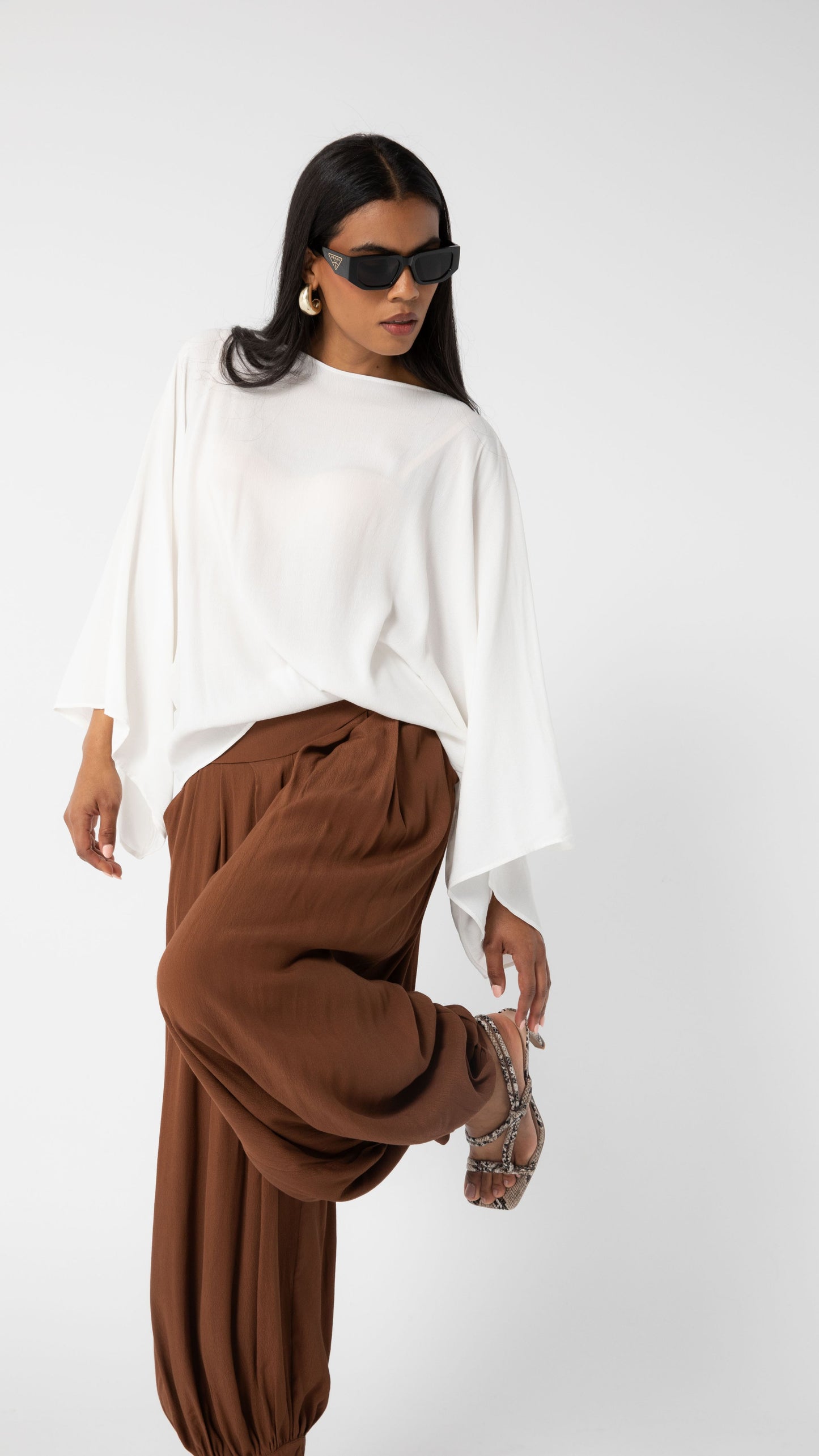 Motion Viscose Relaxed Style Pants - Chocolate