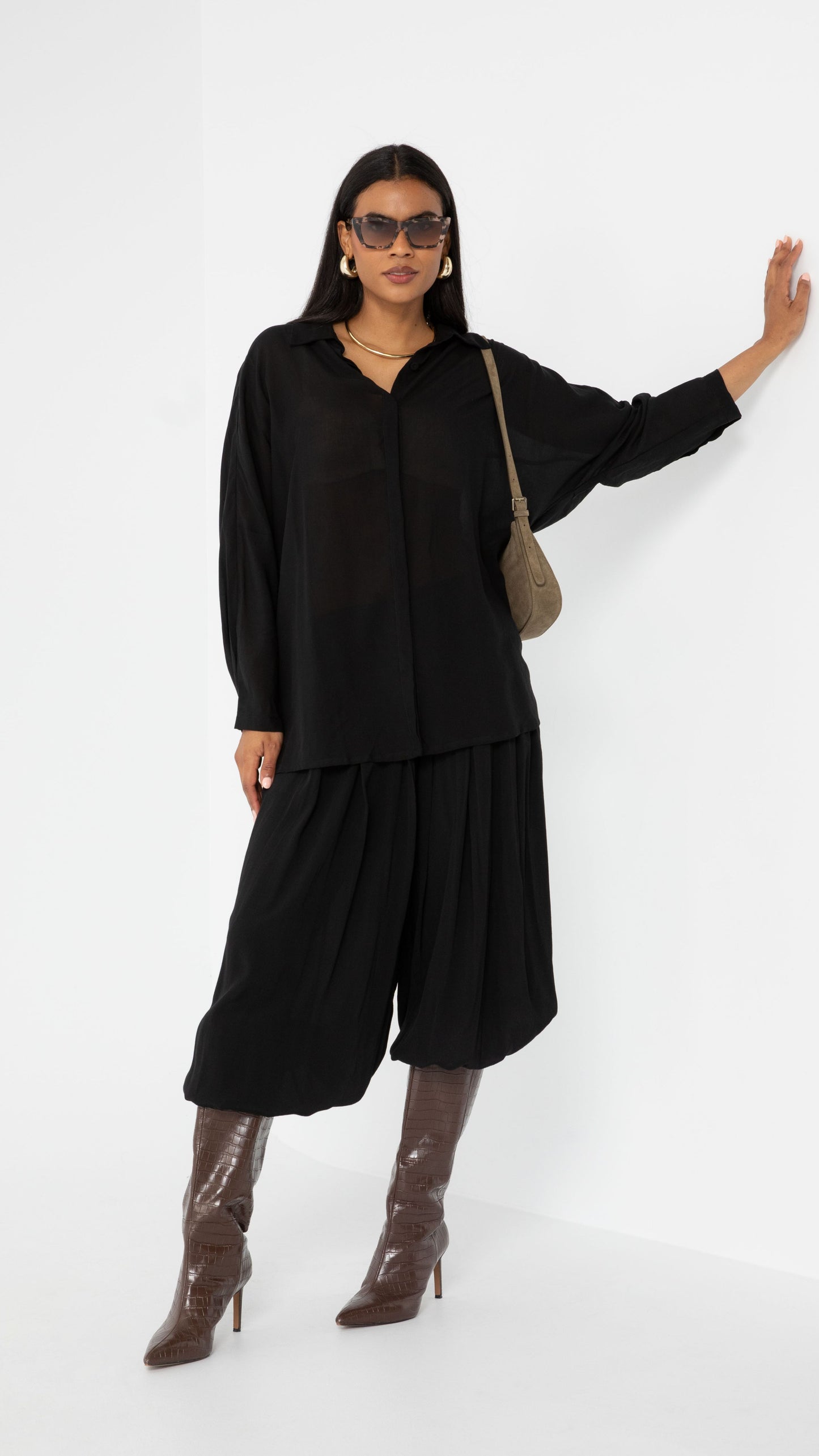 Axis Lyocell Tencel Shirt - Black