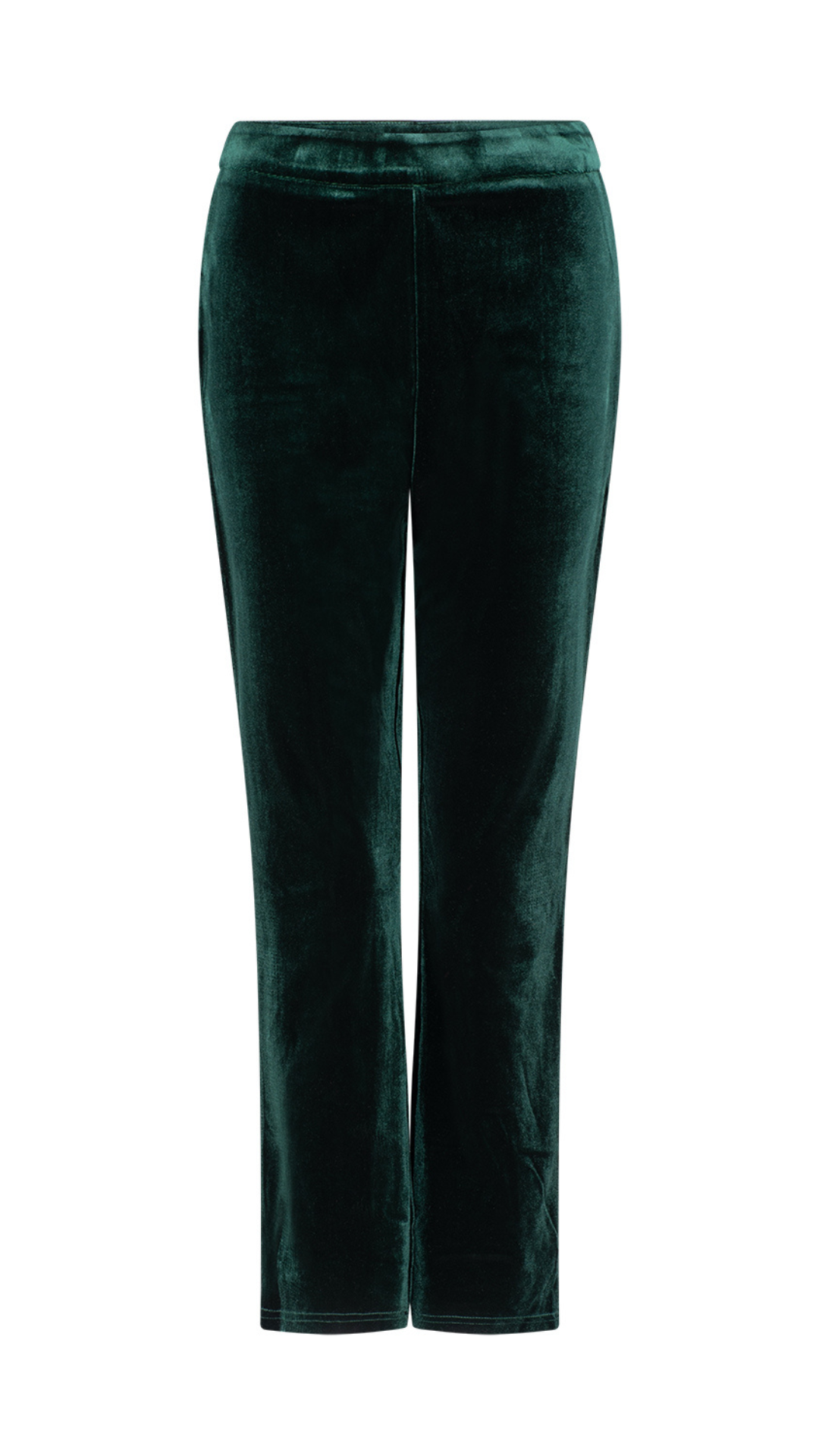 Alessandra Capri Stretch Velvet Pants - Emerald