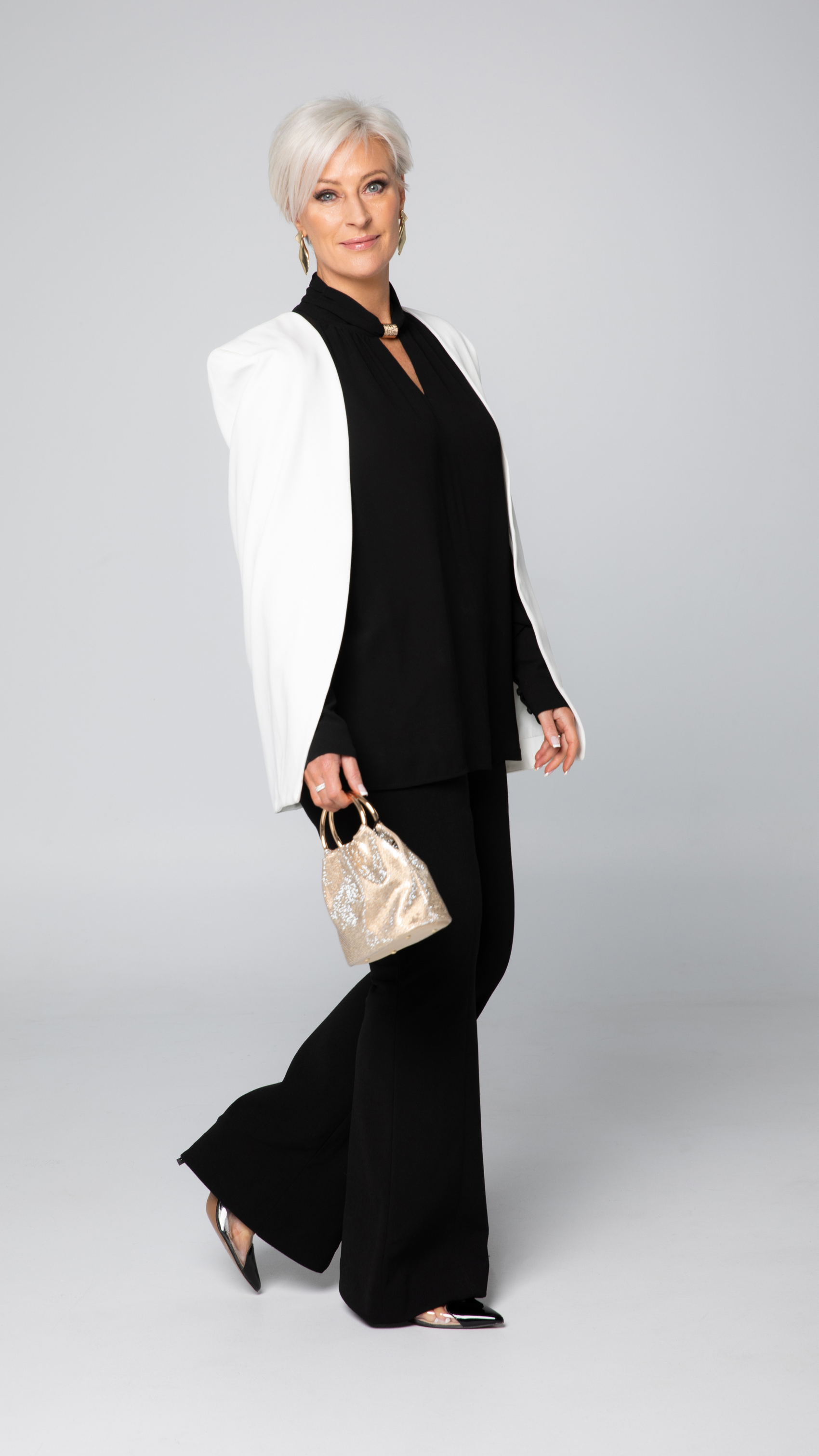 Chloe Cape - White