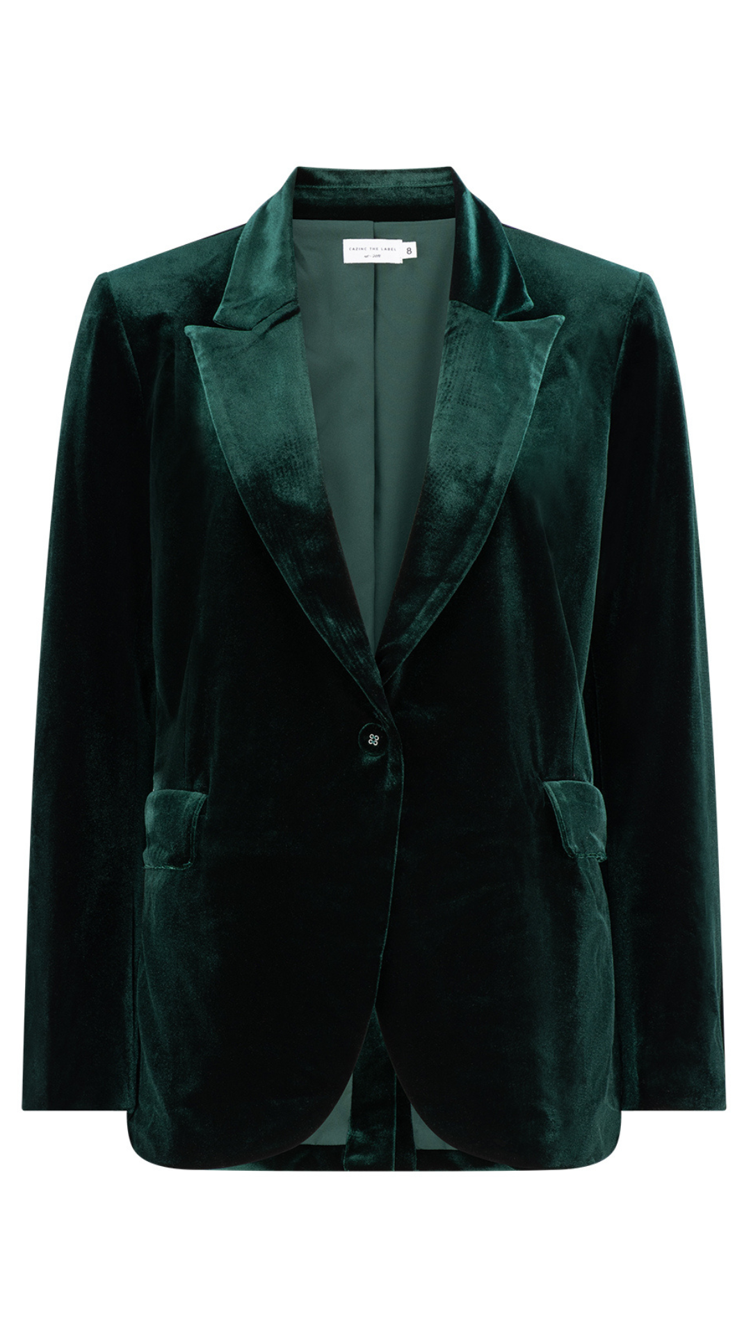 Emerald velvet jacket clearance