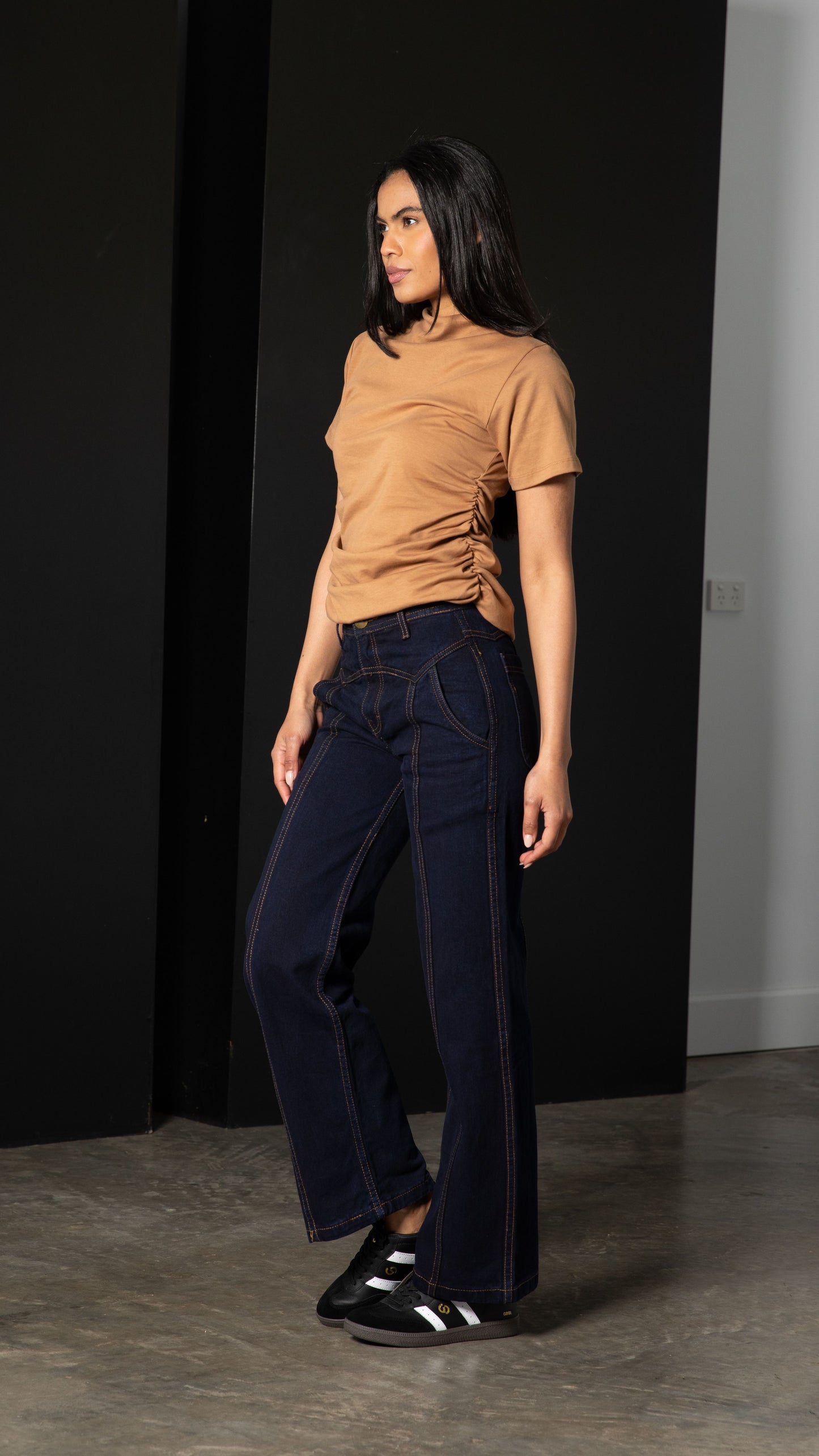 Society Cotton Air Top - Chocolate