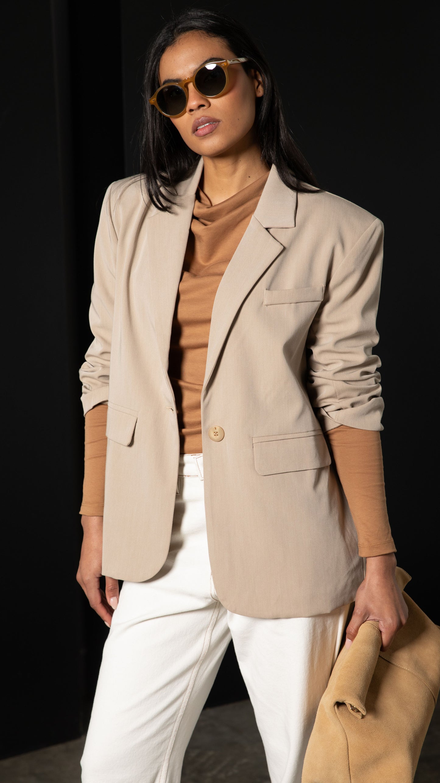 Montana Boxy Blazer - Beige