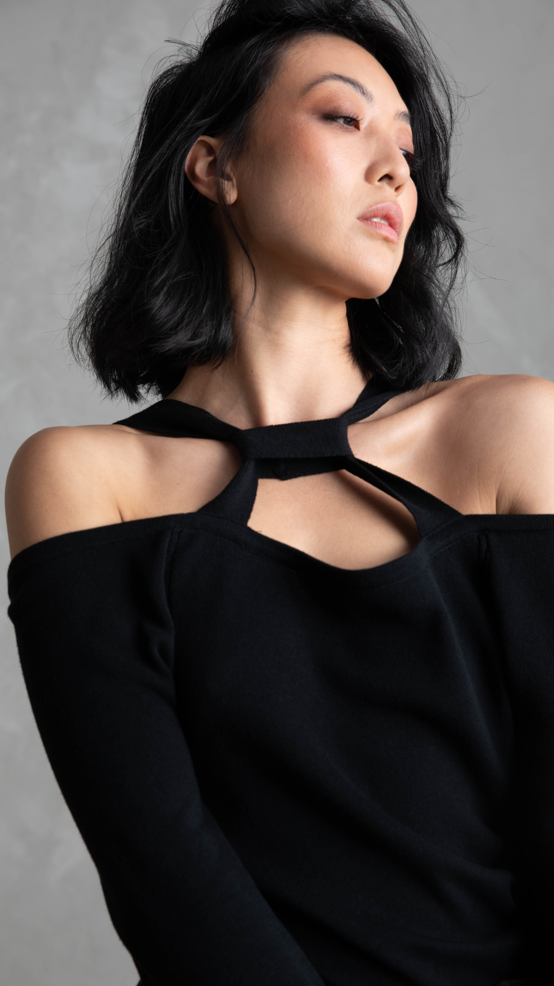 Harriot Lightweight Cotton Knit - Black