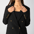 Valentina Stretch Blazer - Black