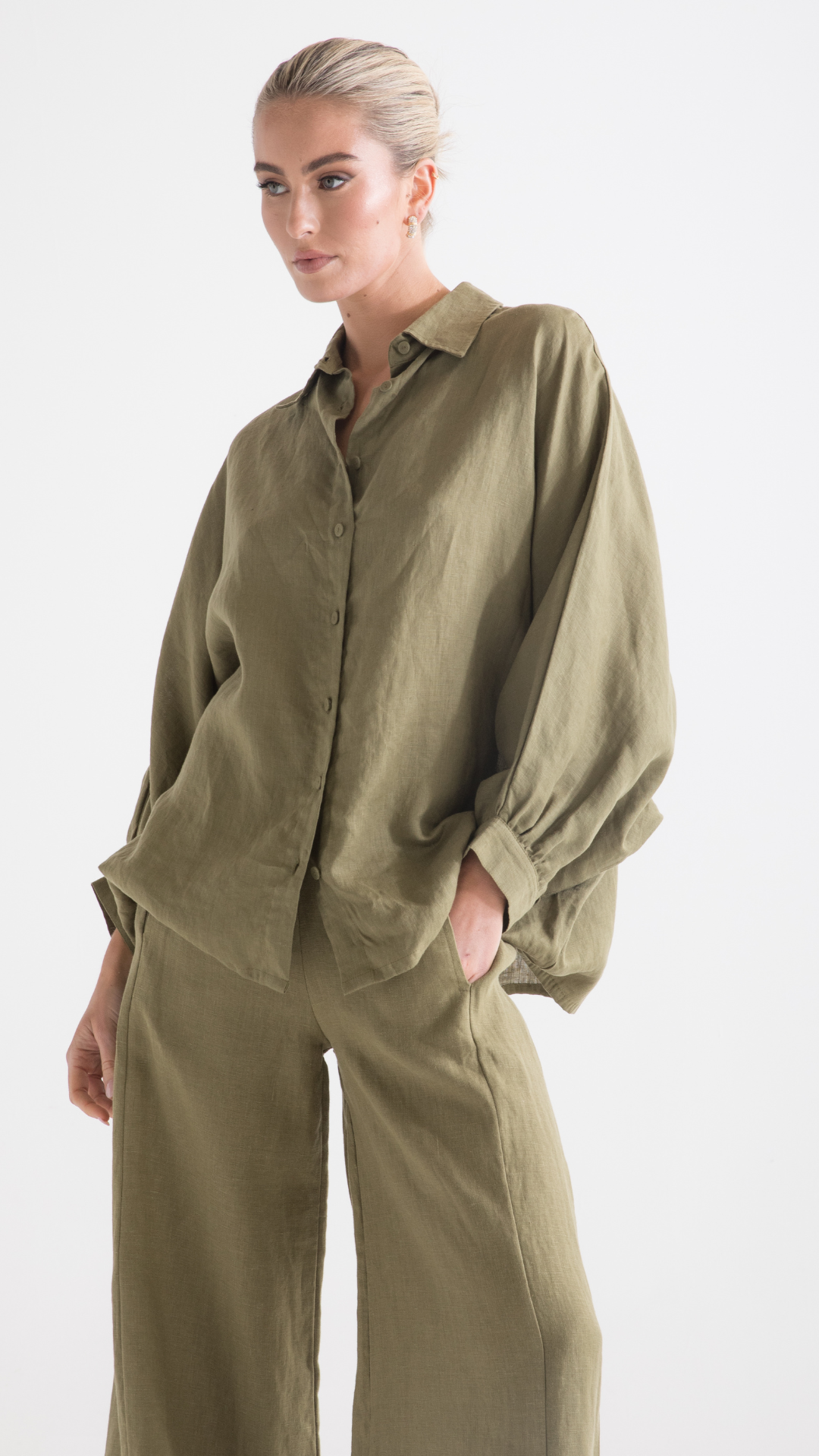 Ryder Linen Shirt - Pistachio