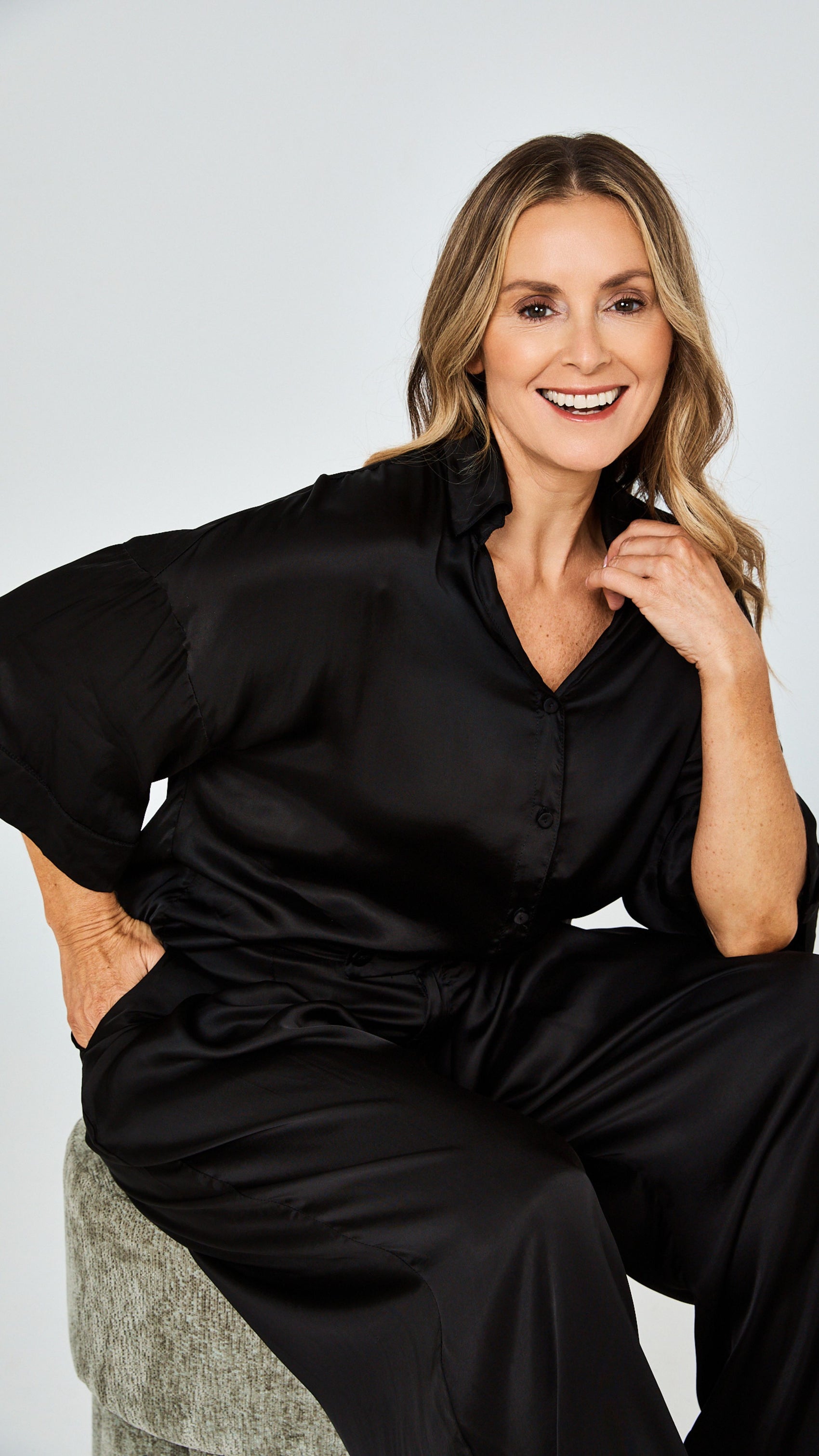 Sarita Bespoke Ecovero Satin Shirt