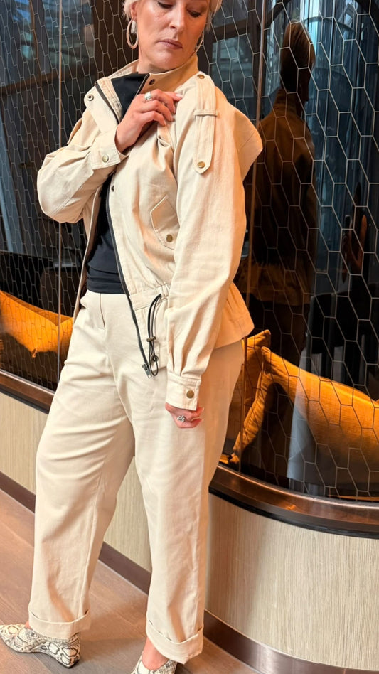 Ishka Safari Jacket - Beige