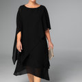 Zaria Chiffon Events Dress - Black
