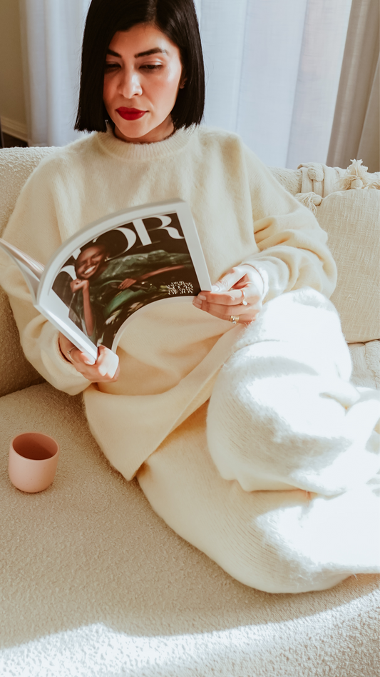 Dusk Alpaca Knit Pants - Cream