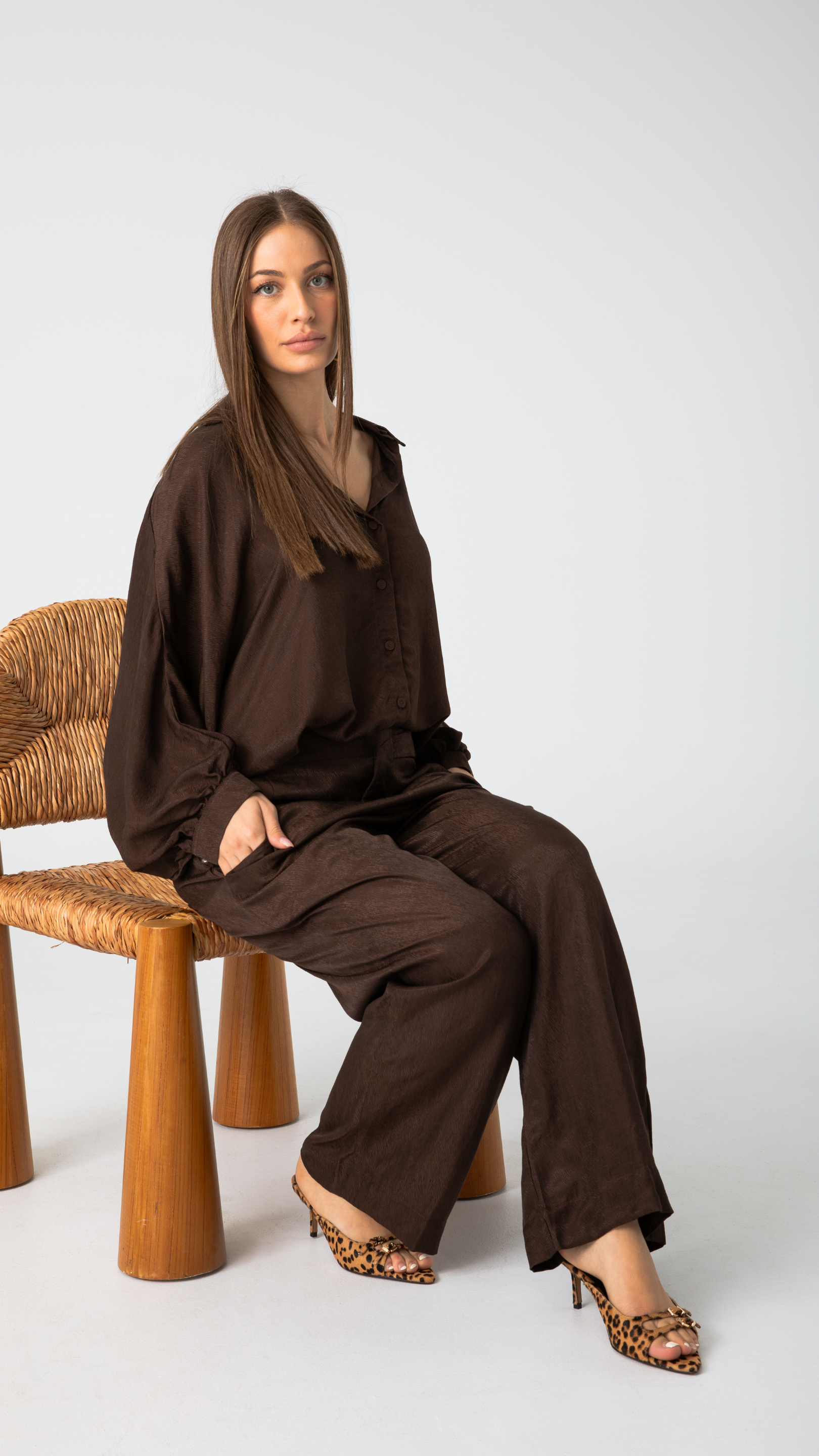 Mason Cupro Pants - Chocolate