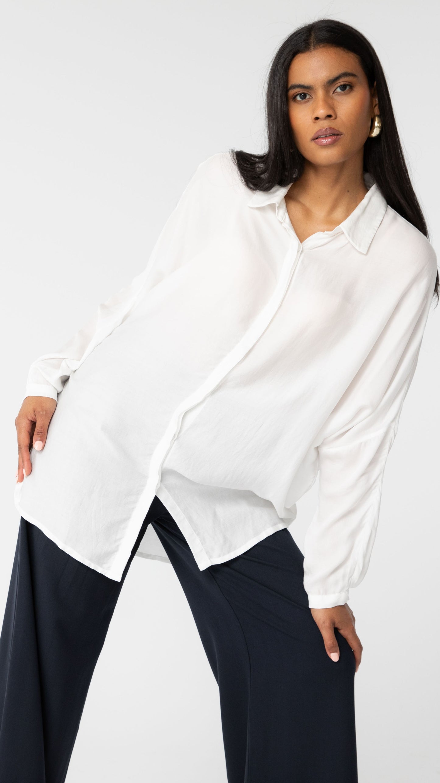 Axis Lyocell Tencel Shirt - White