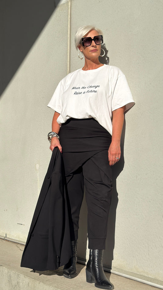 Little Lives Orphanage Oversized, Relaxed Charity Tee - White