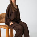 Mason Cupro Shirt - Chocolate