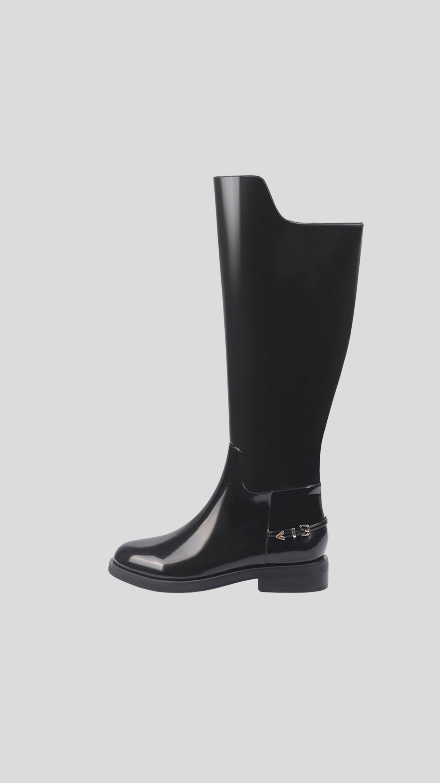 LW James Black Patent Leather Boots - Black