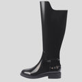 LW James Black Patent Leather Boots - Black