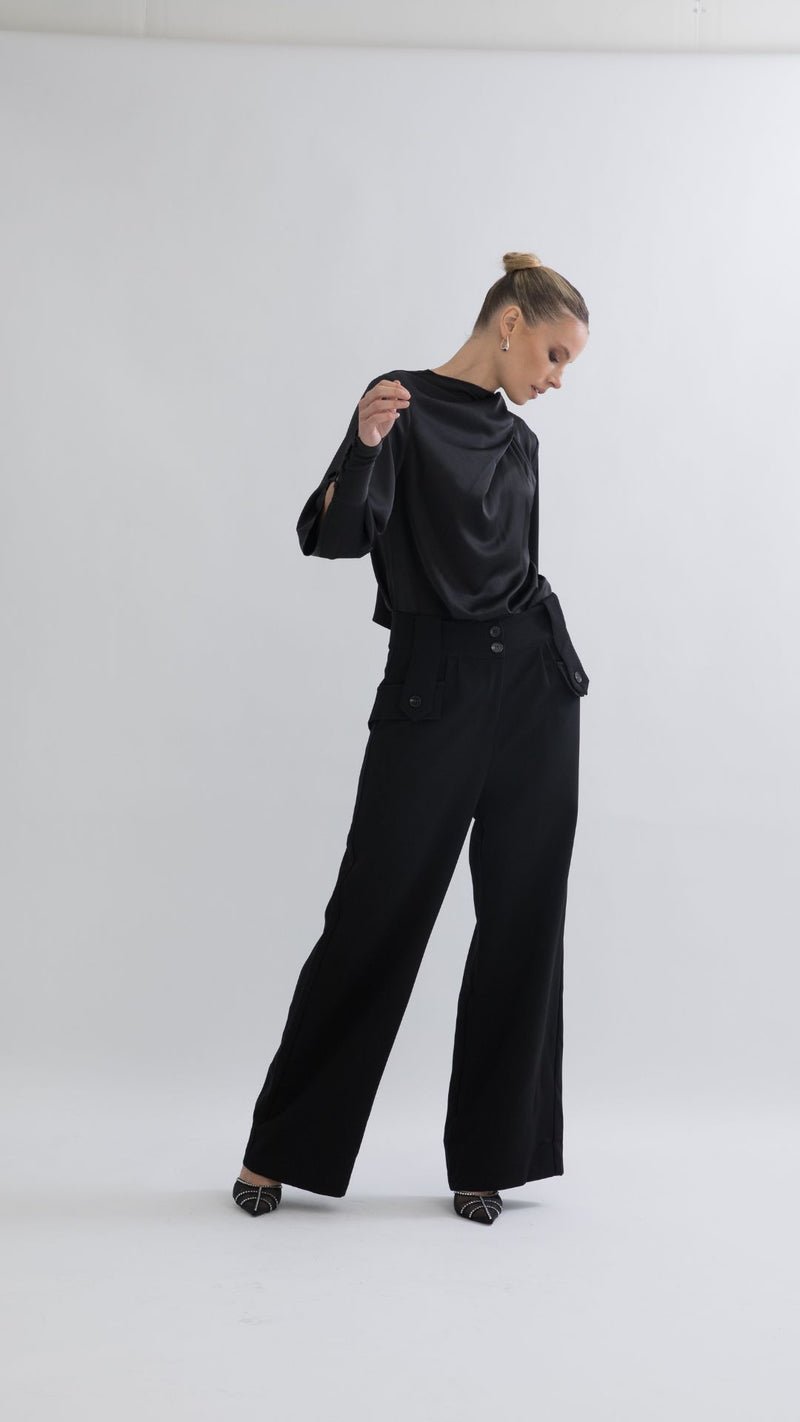 Leon Relaxed Pants - Black