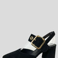 Stellar Buckle Shoe - Black Suede