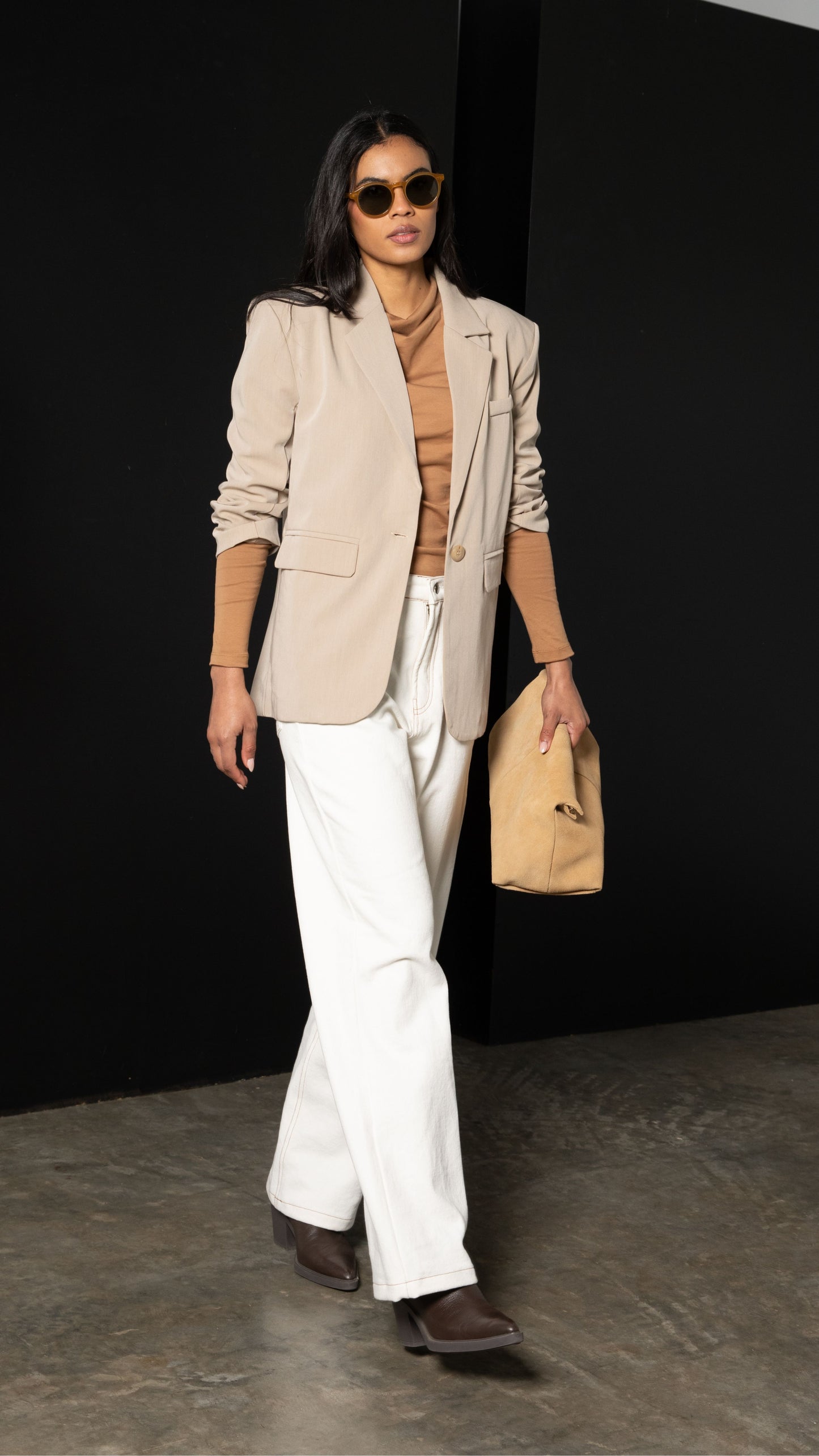 Montana Boxy Blazer - Beige