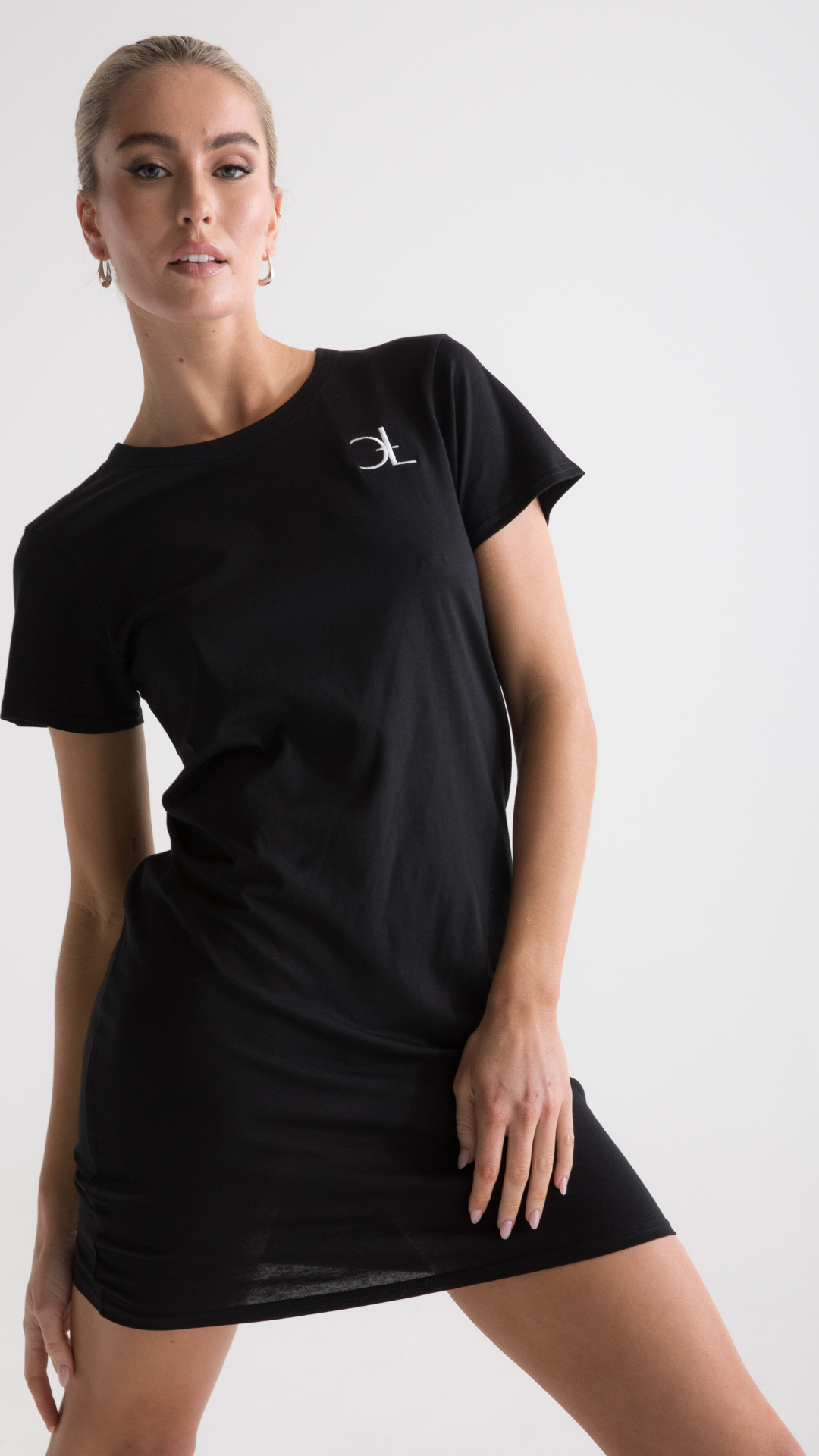 Organic Cotton CTL Logo Dress - Black