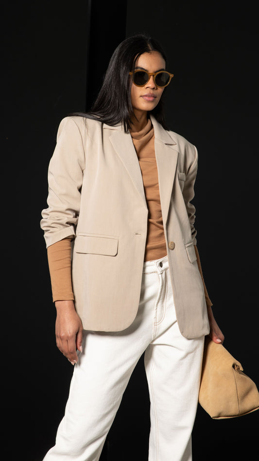 Montana Boxy Blazer - Beige