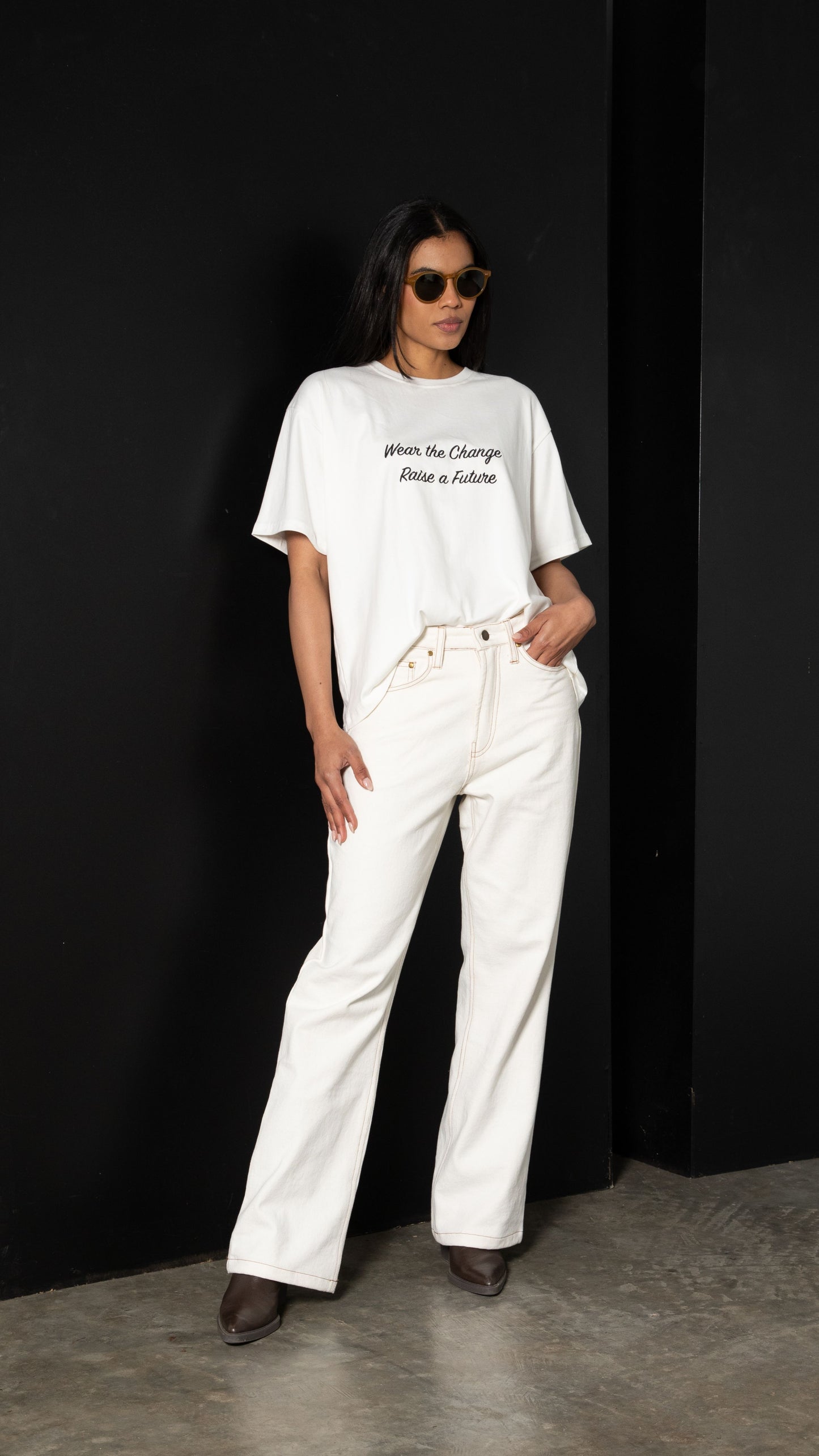 Little Lives Orphanage Oversized, Relaxed Charity Tee - White