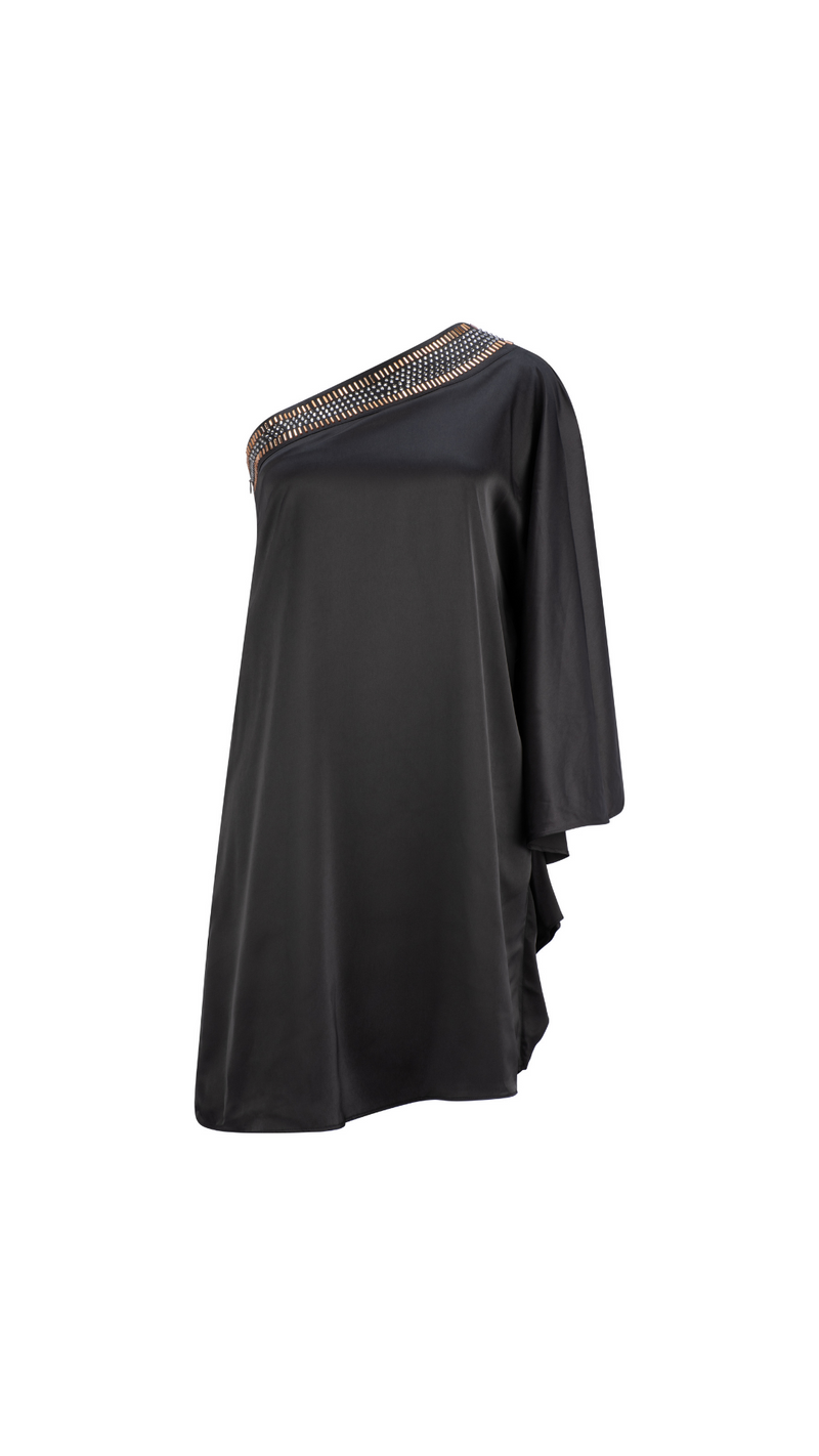 Paris Embellished Dress - Black