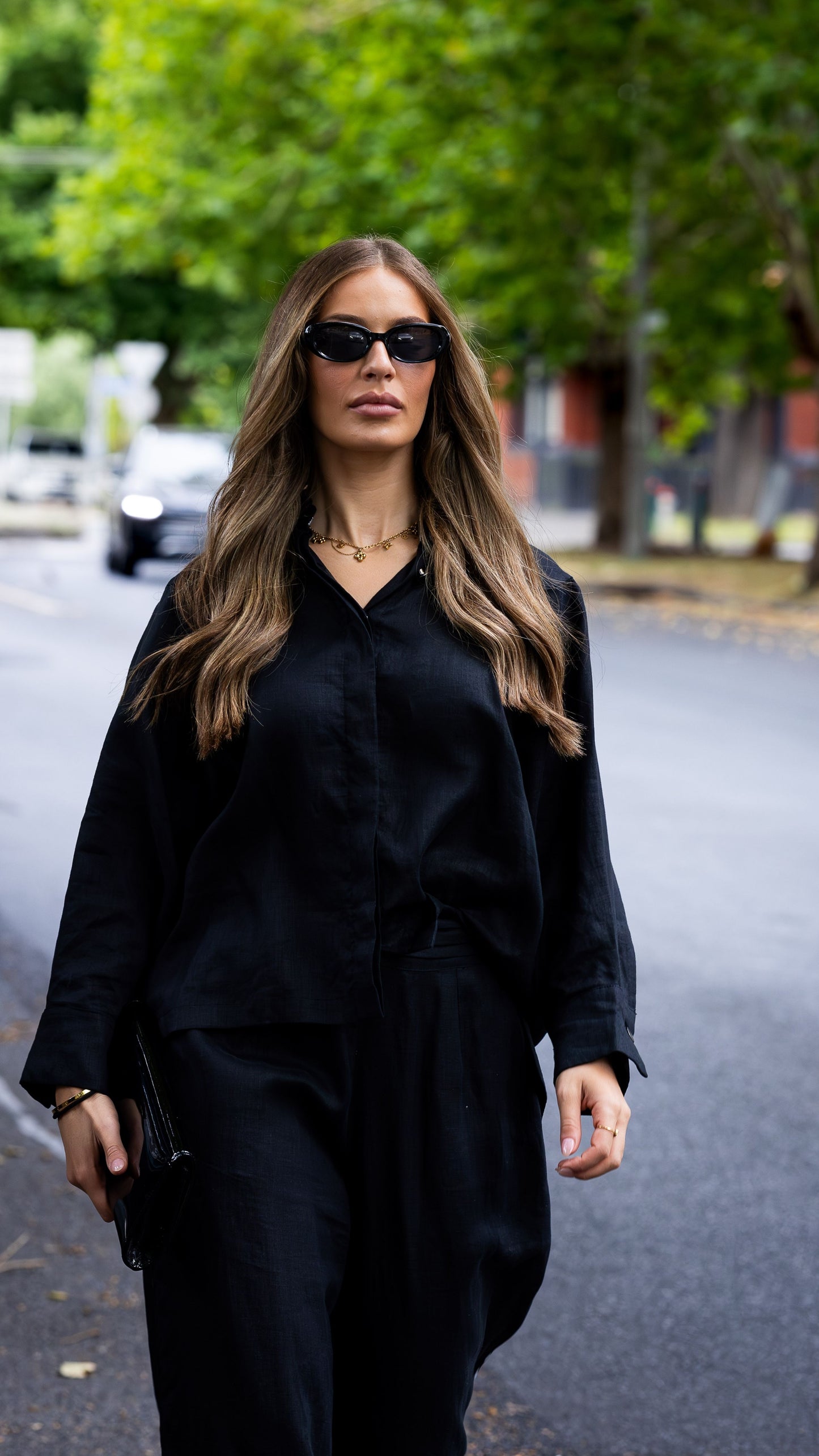 Max European Flax Linen Shirt - Black