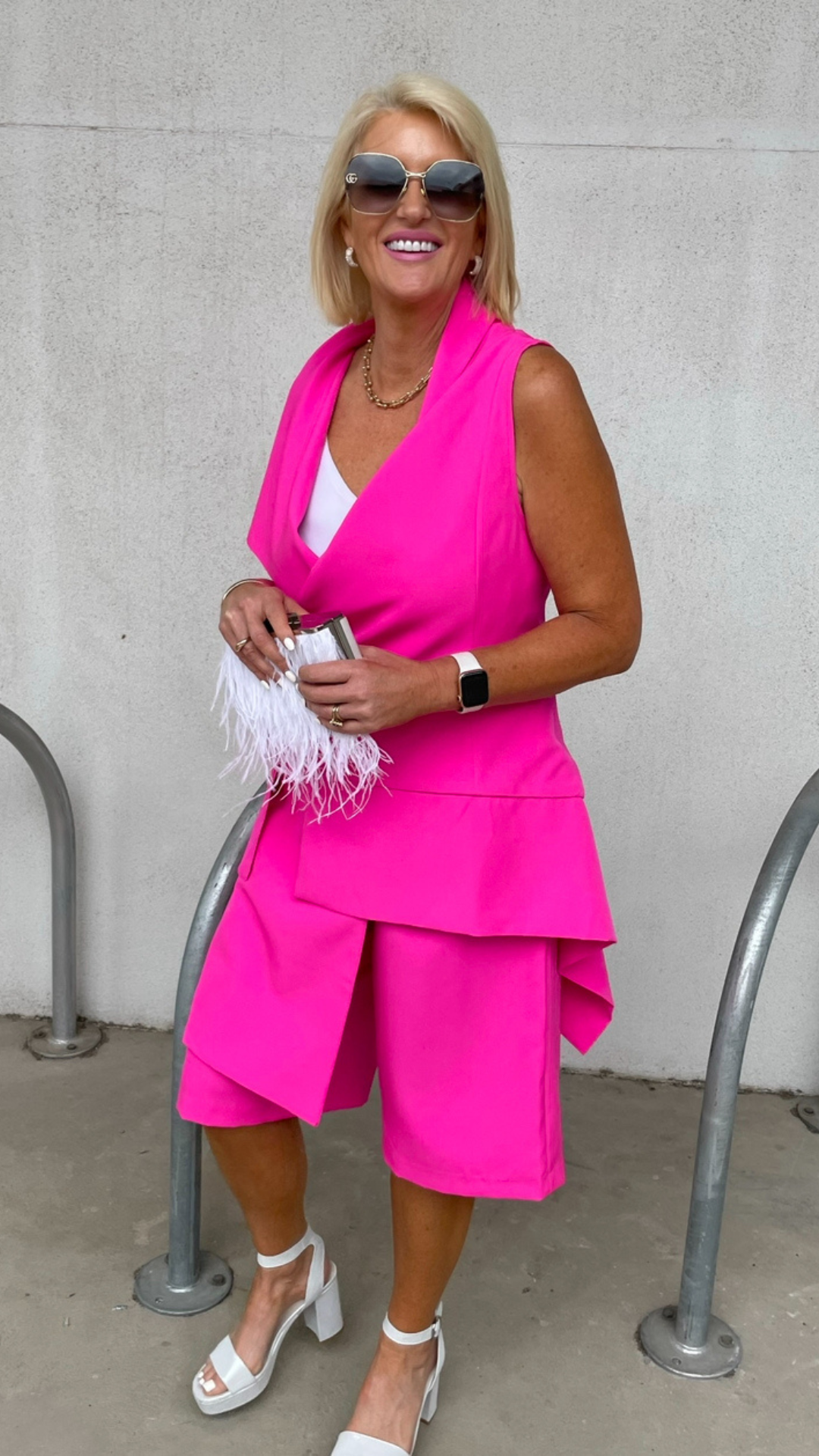 Aliza Vest - Hot Pink