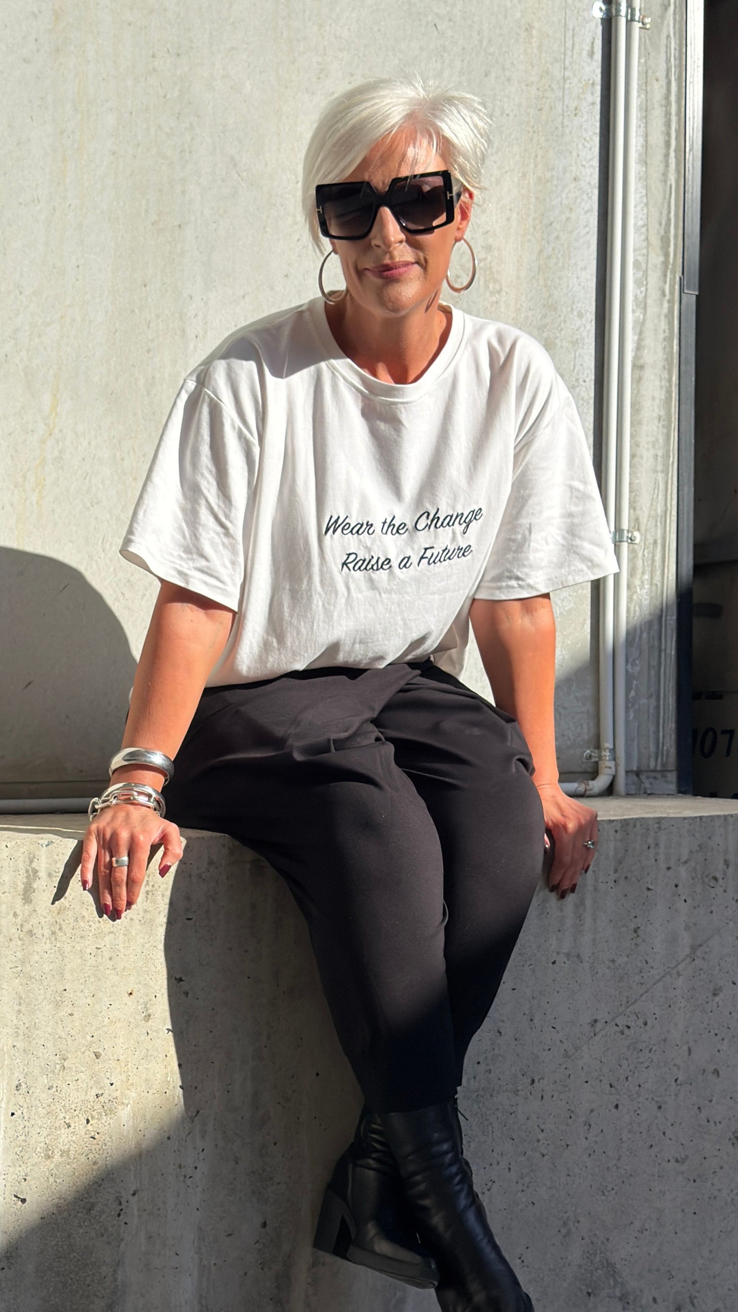 Little Lives Orphanage Oversized, Relaxed Charity Tee - White