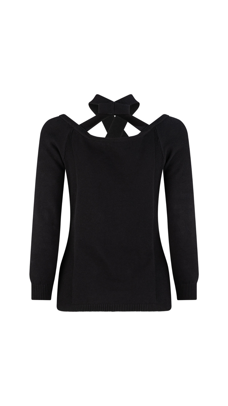 Harriot Lightweight Cotton Knit - Black